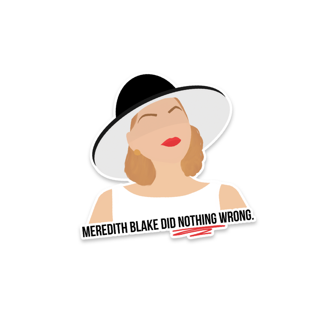 Meredith Blake Sticker