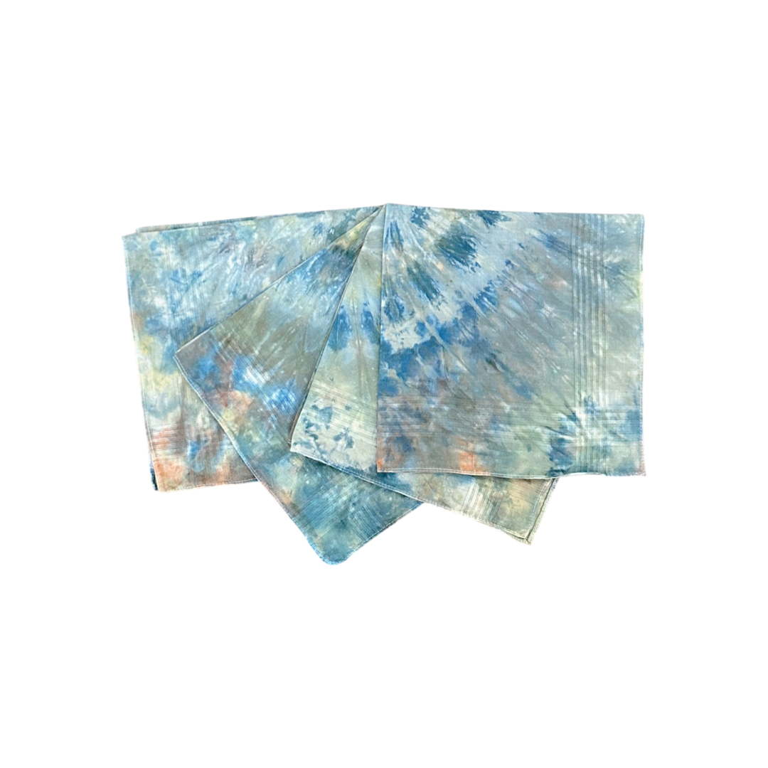 Ocean Sunburst Spiral Napkins