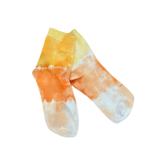 Candy Corn Tye Dye Socks