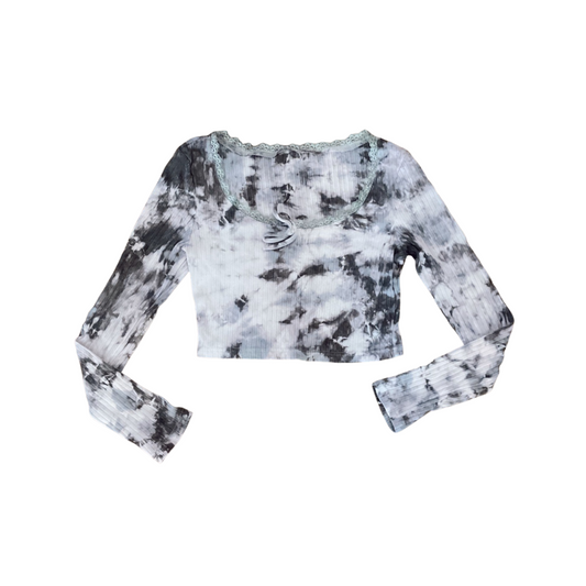 Moon Dyed Long Sleeve Crop