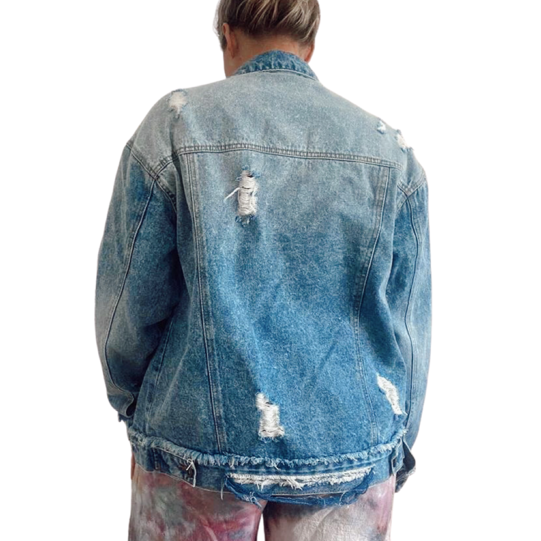 Distressed Denim Jacket