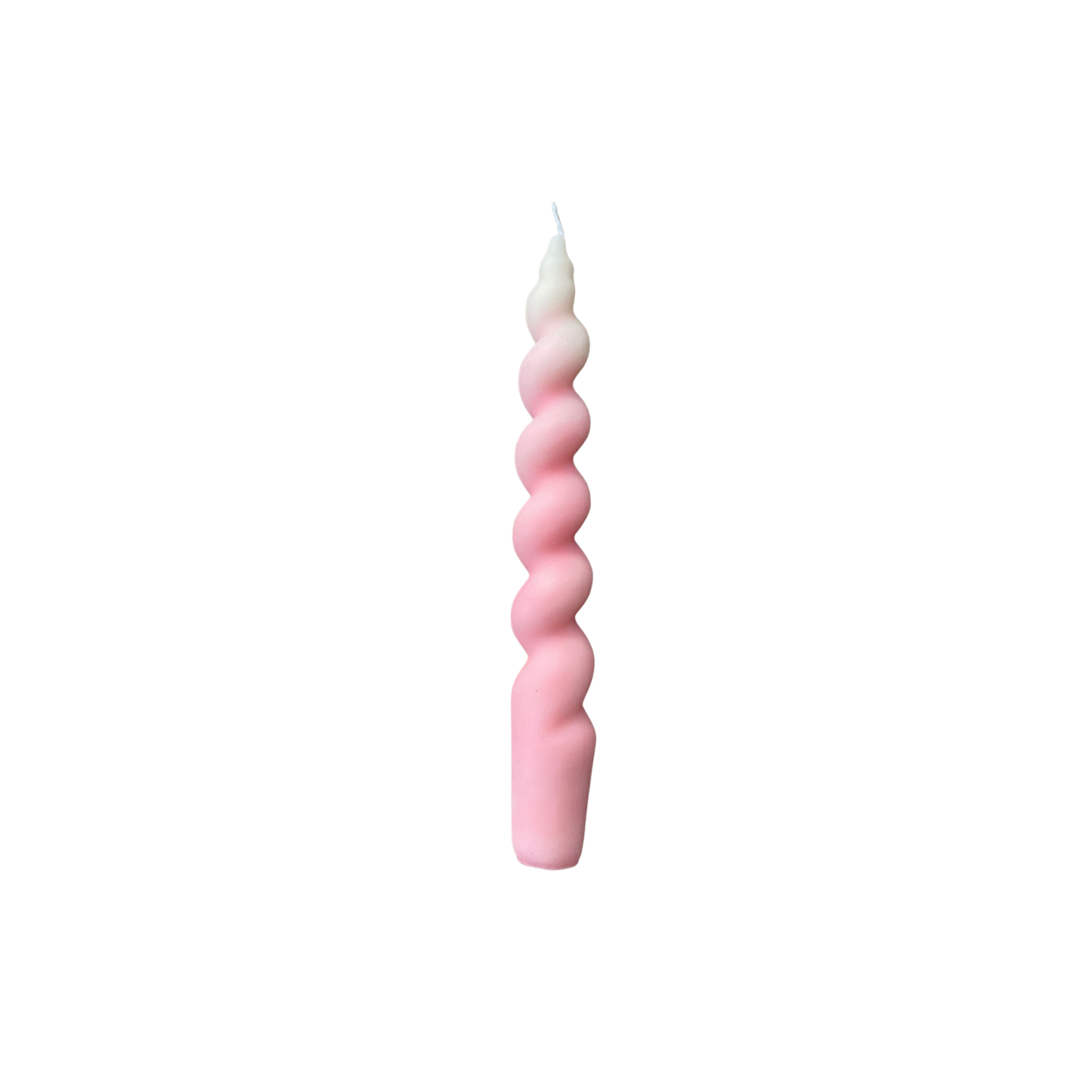 Strawberry Cream Swirl Taper Candle